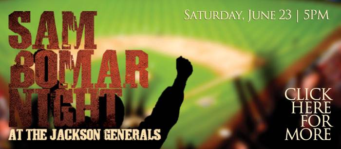 Sam Bomar Night at the Jackson Generals
